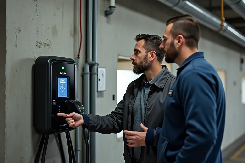 Installation d'une borne de recharge dans le stationnement souterrain d'une copropriété montréalaise